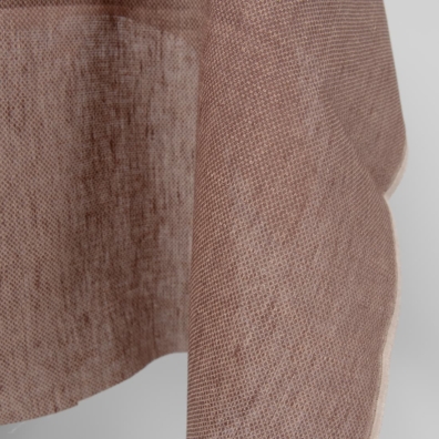 Linstoff i diamantmønster, tosidig, vevd av mørkebrunt og bleket kaffefarget garn