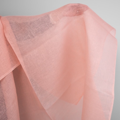 Linstoff lys rosa gjennomsiktig