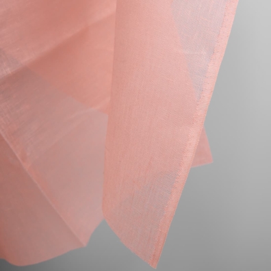 Linstoff lys rosa gjennomsiktig passer til å sy skjerf, gardiner