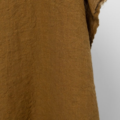 Linstoff gyllenbrunt vasket 295cm bredt