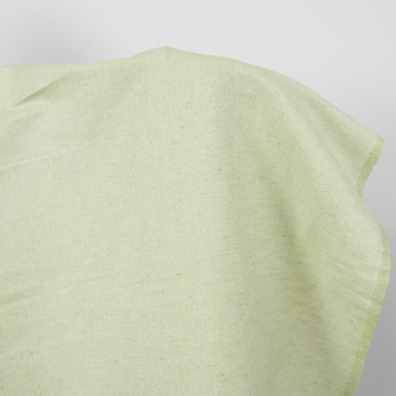 Halvlin stoff lysegrønn melange