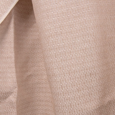 Brunlig mønstret linstoff 180cm bredt