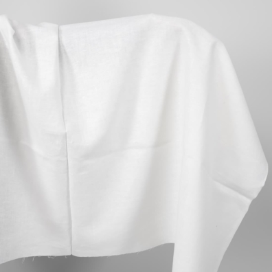 Linstoff melkehvitt i "fiskebeinsmønster"