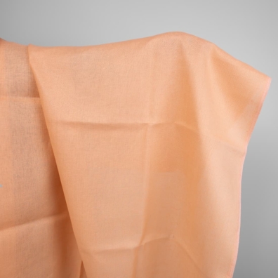 Linstoff ferskenfarget i "panamamønster"