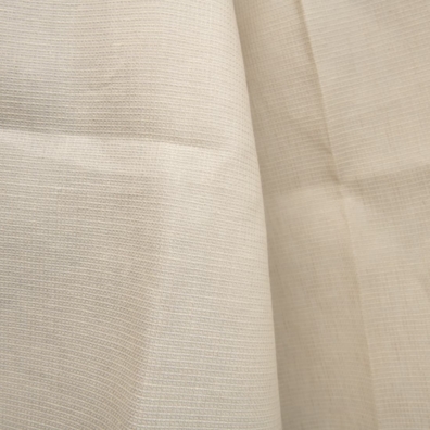 Lin-ull stoff beige ”vaffel” for å sy klær og hjemmetekstiler