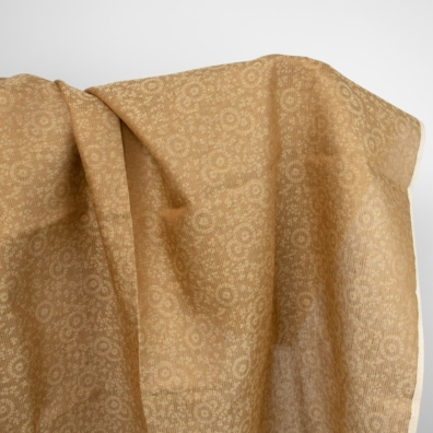 Linstoff jacquard gulbrun