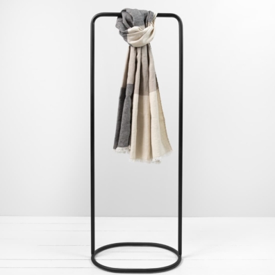 TORBY beige lin-ull sjal av spesielt vasket, mykt, skånsomt stoff