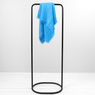 LOLITA blått lin skjerf laget av mykt, fint, vasket stoff