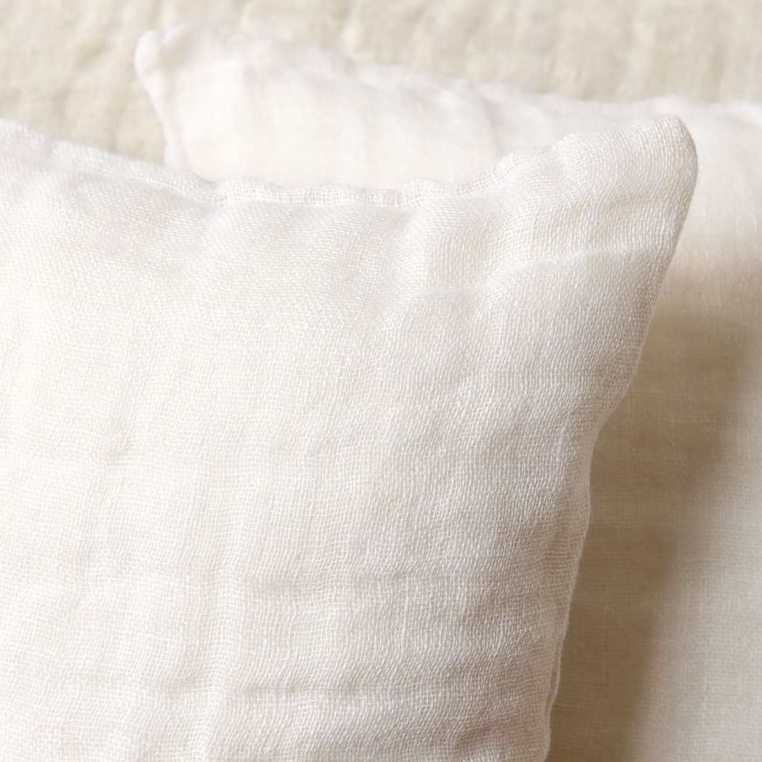 Knallhvitt lin putetrekk spesielt vasket, mykt, skånsomt