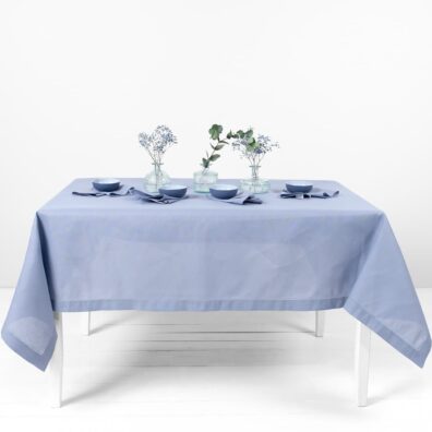 LUNA halvlin himmelblå duk