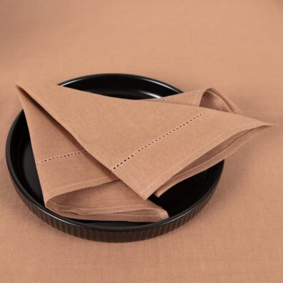 LUNA halvlin lysebrun serviett