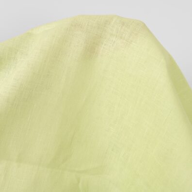 Linstoff lysegrønn for å sy klær og hjemmetekstiler