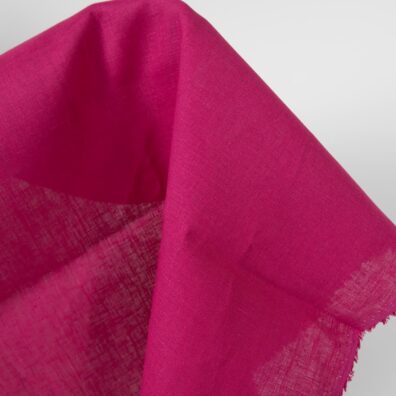 Linstoff fuchsiarød for å sy klær og hjemmetekstiler