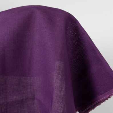 Linstoff rødfiolett for å sy klær og hjemmetekstiler