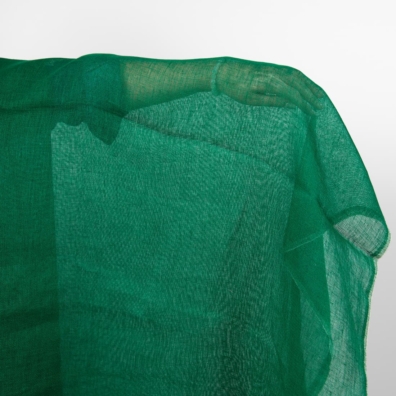 Linstoff grønt gjennomsiktig