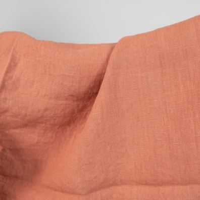 Linstoff i pudderfarge vasket 140cm bredt