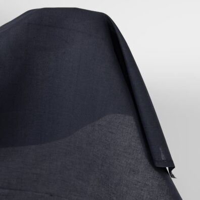 Halvlin stoff mørkeblått 150cm bredt
