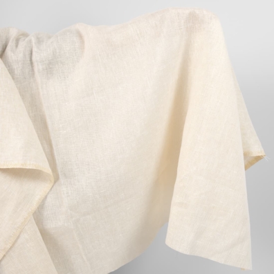 Gulaktig blankt linstoff