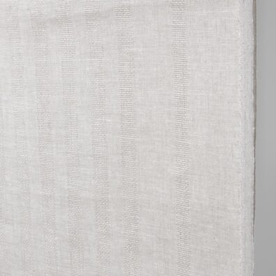 Lysegrått håndkle linstoff med gjennomsiktige striper 50cm bredt