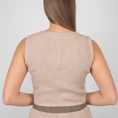 Lysebrun linvest spesielt vasket, mykt, skånsomt