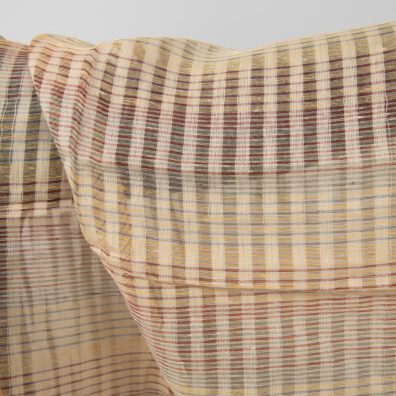 Linstoff stripete gjennomsiktig, passer til å sy skjerf, gardiner