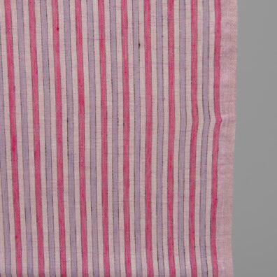 Linstoff med rosa og lilla striper