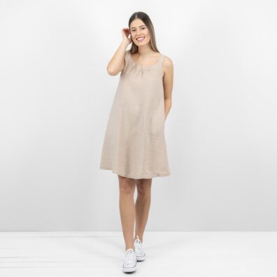 MINA lysebrun linkjole