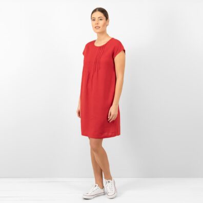 Skarlagenrød linkjole