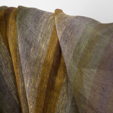 Linstoff flerfarget stripete gjennomsiktig, løstvevd, lett