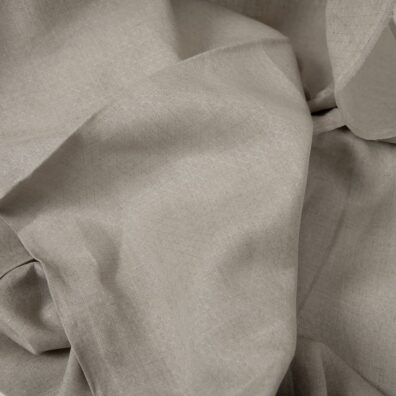 Naturgrått mønstret linstoff for klær, hjemmetekstiler