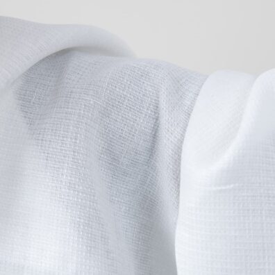 ”Vaffel” linstoff knallhvit egnet for morgenkåper og håndklær