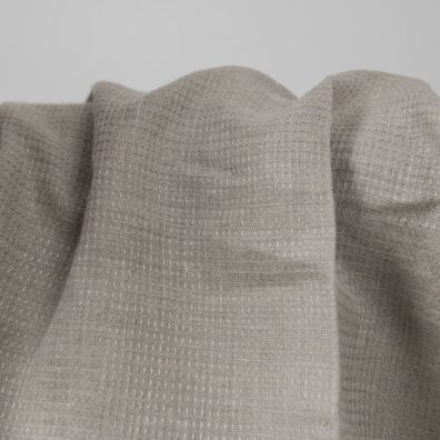 ”Vaffel” linstoff naturgrått egnet for morgenkåper og håndklær
