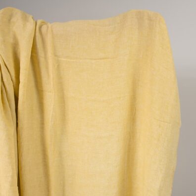 Linstoff gult bredt vasket