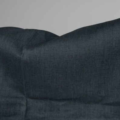 Linstoff denimblå-mørkeblå melert