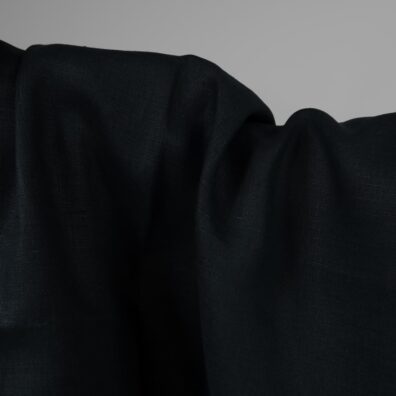 Linstoff mørkeblå til klær, hjemmetekstiler
