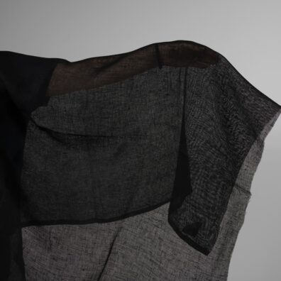 Linstoff svart gjennomsiktig