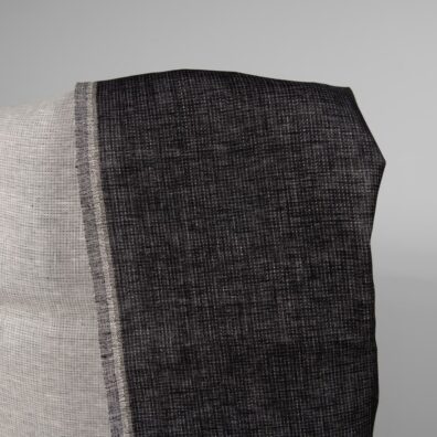 Linstoff svart-hvitt tosidig, dobbeltlags