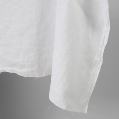 Linstoff knallhvit vasket 145cm bredt