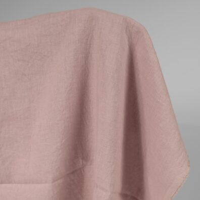 Linstoff lyslilla vasket, mykt, skånsomt