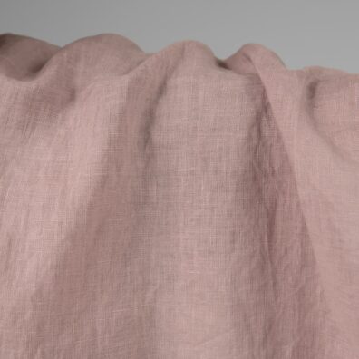 Linstoff lyslilla vasket 145cm bredt