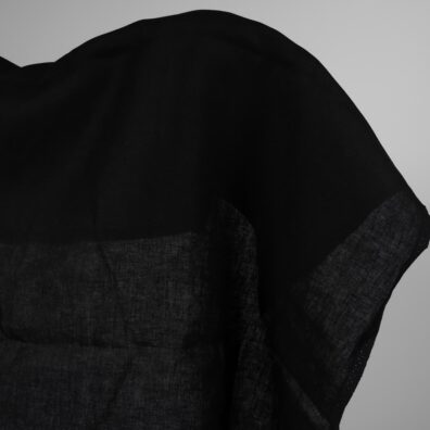 Linstoff svart tung 150cm bredt