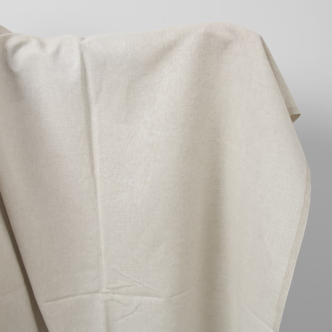 Halvlin stoff beige bredt