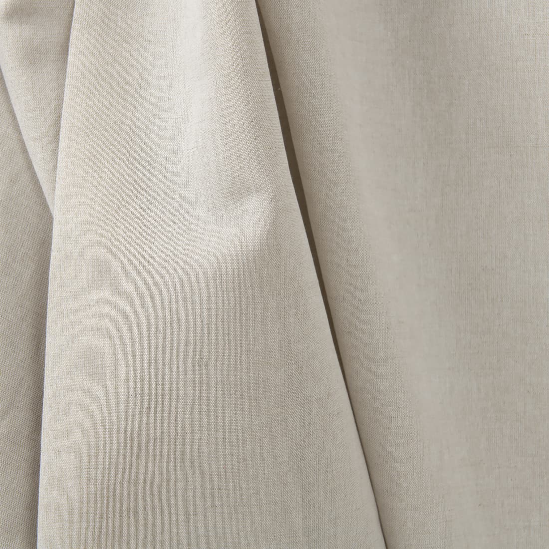 Halvlin stoff beige bredt for klær, hjemmetekstiler