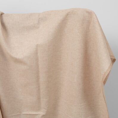 Halvlin stoff lysebrunt bredt