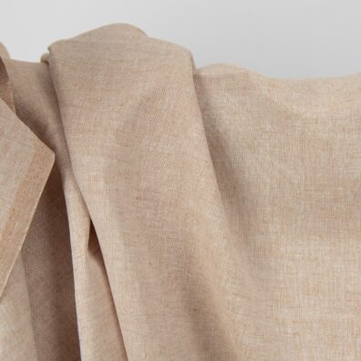 Halvlin stoff lysebrunt 220cm bredt