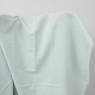 Halvlin stoff lyseblått bredt