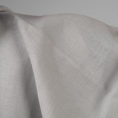 Linstoff lysegrått passer til å sy klær og hjemmetekstiler