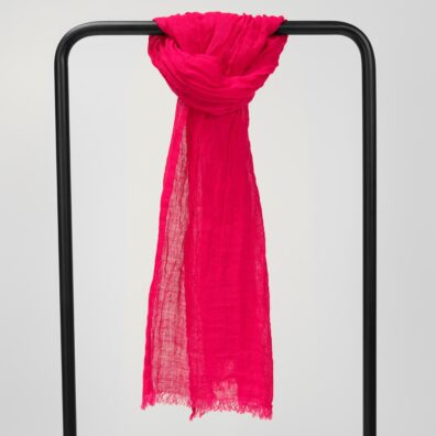 FINO mørkrosa lin sjal