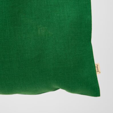 Lin veske smaragdgrønn, størrelse 35x40cm