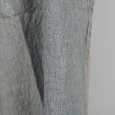 Linstoff gråblått melert vasket 145cm bredt